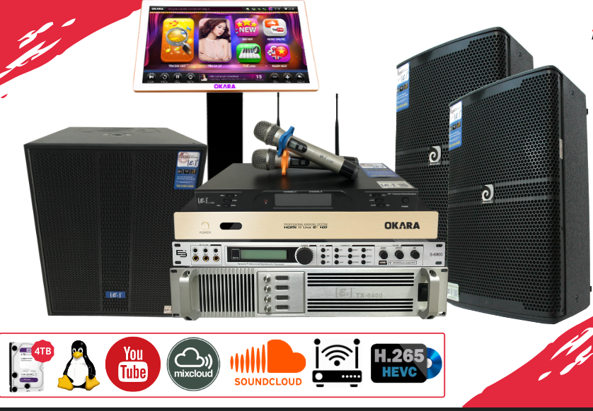 Dàn karaoke kinh doanh 25m²