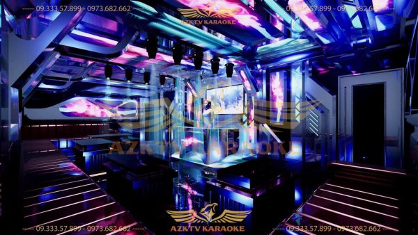 Mẫu thiết kế phòng hát karaoke hiện đại sang trọng phong cách bar mini đẹp 2022
