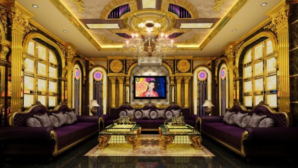 Trần phòng karaoke gia đình VIP