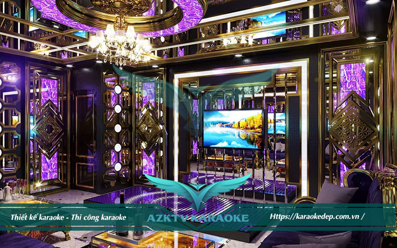 Mẫu phòng hát karaoke sang trọng VIP chuyên nghiệp