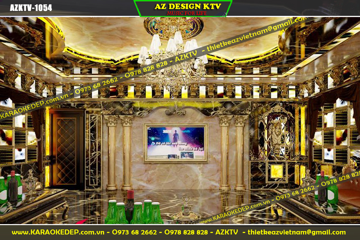 Mẫu phòng Bar Karaoke Cổ Điển đẹp